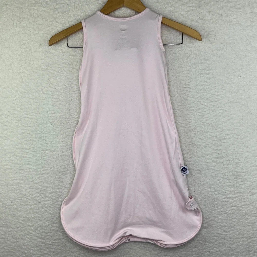 Nested Bean Zen Bag Pink Weighted Sleep Sack 0-6 Months Winter Snowflake Print